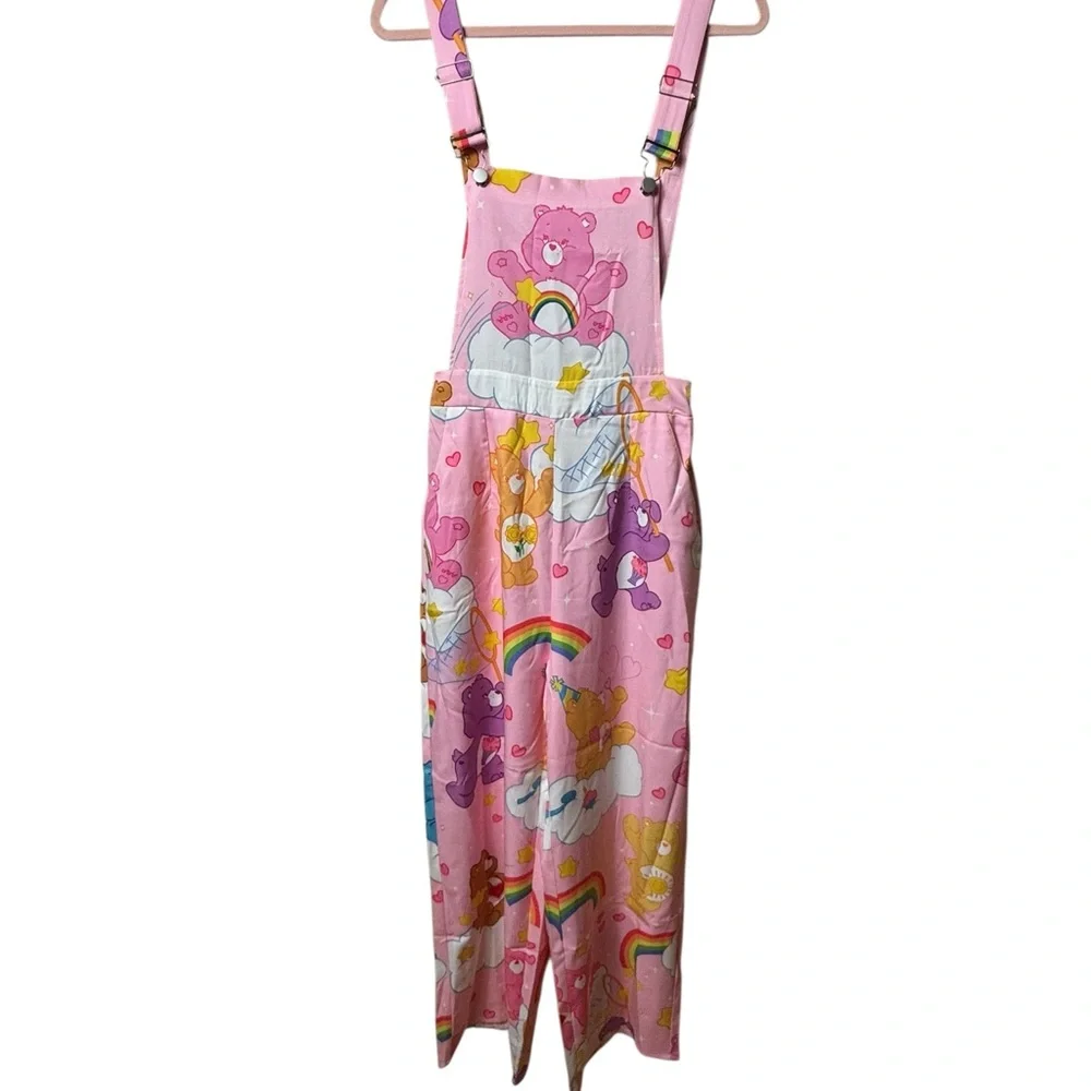 ROMWE Pink Care Bears‎ Kids Overalls